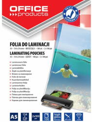 Office Products Folie laminare A5, 100 microni, 100buc/top, OFFICE PRODUCTS (OF-20325225-90) - roveli