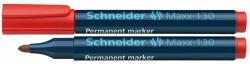 Schneider Marker permanent, varf rotund 3mm, SCHNEIDER Maxx 130 - Rosu (S-113002)