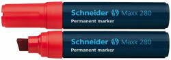 Schneider Marker permanent, varf tesit 4-12mm, SCHNEIDER Maxx 280 - Rosu (S-128002) - roveli