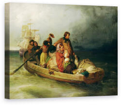 Norand Tablou Canvas - Felix Schlesinger - Pasagerii emigranti la bord (B150959)