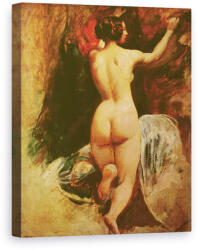 Norand Tablou Canvas - William Etty - Femeie Nud vazut din spate (B417047)