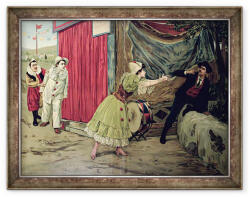 Norand Tablou inramat - Scoala franceza - Scena din opera Pagliacci de Ruggiero Leoncavallo 1857-1919 (B_GOLD_209830)