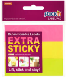 STICK'N Etichete autocolante color, 25x88 mm, 3x30 buc/set, STICK'N (HO-21681) - roveli