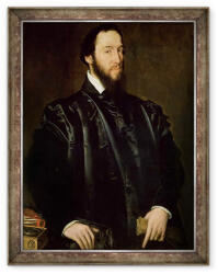Norand Tablou inramat - Anthonis van Dashorst Mor - Portretul lui Anton Perrenot de Granvelle 1517-86, Ministru de Stat al lui Carol al V-lea si al lui Filip al II-lea al Spaniei (B_GOLD_74815)