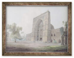 Norand Tablou inramat - Thomas Daniell - Intrarea principala a Moscheea Jami, Jaunpur (B_GOLD_150264)