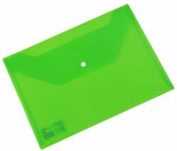 Deli Mapa plastic cu capsa A4 Deli - Verde (DLEF10452)
