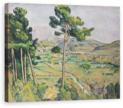 Norand Tablou Canvas - Paul Cezanne - Peisaj cu viaduct - Montagne Sainte-Victoire (B702807-4050)