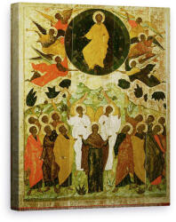 Norand Tablou Canvas - Scoala Novgorod - inaltarea Domnului nostru, icoana rusa de la Manastirea Malo-Kirillov, scoala Novgorod (B93090)