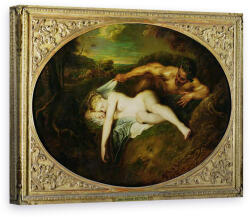 Norand Tablou Canvas - Jean Antoine Watteau - Nimfa si Satyr, sau Jupiter si Antiope (B23924)