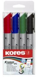 Kores Marker flipchart 3 mm KORES, 4 buc/set (KO21344)