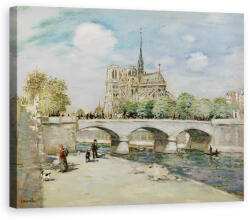 Norand Tablou Canvas - Jean Francois Raffaelli - Notre Dame de Paris (B211605-4050)