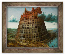 Norand Tablou inramat - Pieter Bruegel The Elder - Turnul Babel (B_GOLD_3617966)
