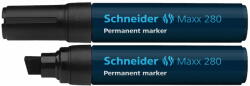 Schneider Marker permanent, varf tesit 4-12mm, SCHNEIDER Maxx 280 - Negru (S-128001) - roveli