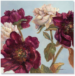 Norand Tablou Canvas - Bujor, Floare, Rosu, Alb (02592)