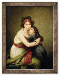 Norand Tablou inramat - Elisabeth Louise Vigee-Lebrun - Madame Vige-Lebrun si fiica ei (B_GOLD_27697)