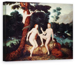 Norand Tablou Canvas - Lucas Cranach - Adam si Eva in Gradina Edenului (B14121)