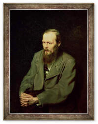 Norand Tablou inramat - Vasili Grigorevich Perov - Portretul lui Fiodor Dostoievski 1821-81 1872 (B_GOLD_67923)