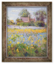 Norand Tablou inramat - Timothy Easton - Casute inchise in Campul Iris (B_GOLD_59473)