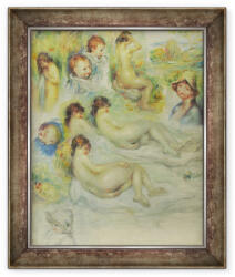 Norand Tablou inramat - Pierre Auguste Renoir - Studii despre Pierre Renoir, mama sa, Aline Charigot, nuduri si peisaj (B_GOLD_2970789)