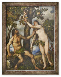 Norand Tablou inramat - Titian - Adam si Eva (B_GOLD_2920902)