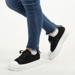 Zibra Sneakers de dama, negri, casual BO-828-A-BLACK (BO-828-A-BLACK_05A0)