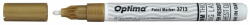 Optima Marker cu vopsea Optima Paint 3713, varf rotund 2.0mm - Auriu (OP-37131222)