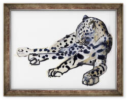 Norand Tablou inramat - Mark Adlington - Recumbent Leopard arab (B_GOLD_710871)