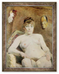Norand Tablou inramat - Henri de Toulouse-Lautrec - Femeie Nud (B_GOLD_897748)