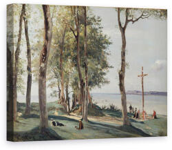 Norand Tablou Canvas - Jean Baptiste Camille Corot - Honfleur, Calvarul (B3493207)