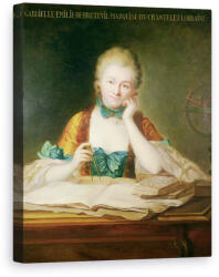 Norand Tablou Canvas - Maurice Quentin de la Tour - Madame du Chatelet-Lomont (B156598)