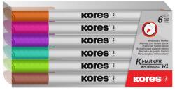 Kores Marker whiteboard slim KORES, 6 buc/set (KO22846)