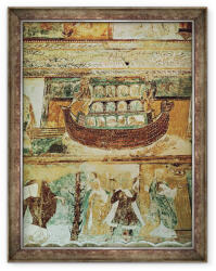 Norand Tablou inramat - Scoala franceza - Arca lui Noe in timpul potopului (B_GOLD_157029)