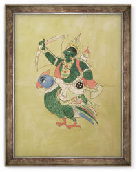 Norand Tablou inramat - Scoala indiana - Kama, zeul iubirii (B_GOLD_175937)