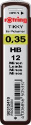 rOtring Mine creion 0, 35 mm, HB, 12 buc/set, ROTRING (RO312410) - roveli