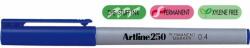 ARTLINE Marker permanent Artline 250, varf rotund 0.4 mm - Albastru (EK-250-BL)