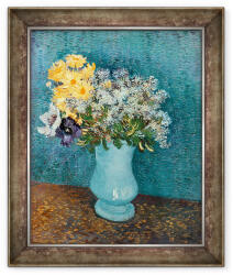 Norand Tablou inramat - Vincent van Gogh - Vaza de flori (B_GOLD_78201)