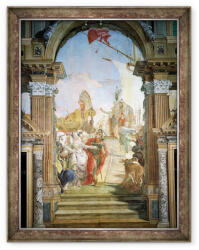 Norand Tablou inramat - Giovanni Battista Tiepolo - intalnirea lui Anthony c. 82-30 i. Hr. si Cleopatra 51-30 i. Hr. 1747-50 (B_GOLD_176187)