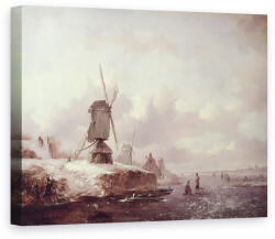 Norand Tablou Canvas - Frederick Marianus Kruseman - Peisaj iarna (B1763)