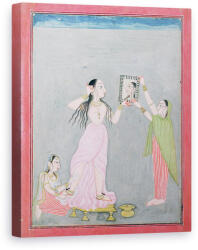 Norand Tablou Canvas - Scoala indiana - Doamna la toaleta ei, Mankot (B273135)