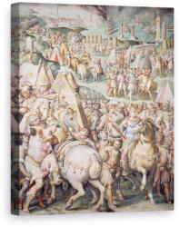 Norand Tablou Canvas - Giorgio Vasari - Asediul Livorno de Maximilian I 1459-1519 din Salone dei Cinquecento (B232645)