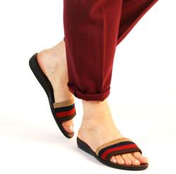 Zibra Papuci de dama, multicolori, cu talpa joasa PP50-BEJ (PP50-BEJ_8FA0)