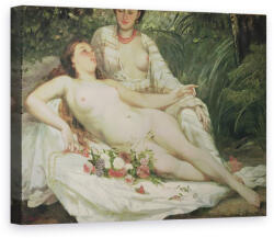 Norand Tablou Canvas - Gustave Courbet - Saldat sau Doua Femei Nud (B243444)