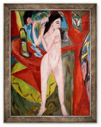 Norand Tablou inramat - Ernst Ludwig Kirchner - Nud Femeie Pieptanare Ei Par (B_GOLD_41072)