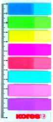 KORES Index autoadeziv 12 x 45 mm, 8 culori x 25 file/culoare, KORES (KO45120)