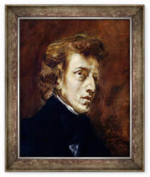 Norand Tablou inramat - Ferdinand Victor Eugene Delacroix - Frederic Chopin 1810-49 1838 (B_GOLD_24929)