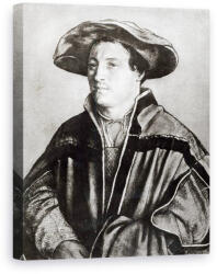 Norand Tablou Canvas - Hans Holbein the Younger - Portretul unui barbat cu o palarie rosie (B281593)