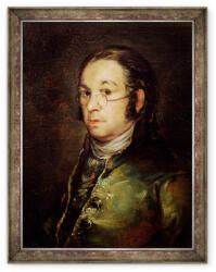 Norand Tablou inramat - Francisco Jose de Goya y Lucientes - Autoportret cu ochelari (B_GOLD_169345)