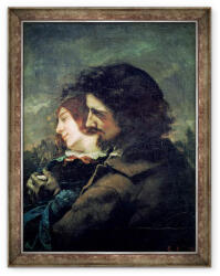 Norand Tablou inramat - Gustave Courbet - Iubitorii fericiti (B_GOLD_201621)