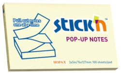 STICK'N Notes autoadeziv 76x127 mm, 100 file pastel, STICK'N Pop-up (HO-21396)