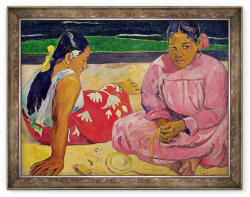 Norand Tablou inramat - Paul Gauguin - Femei din Tahiti, Pe plaja (B_GOLD_37013)
